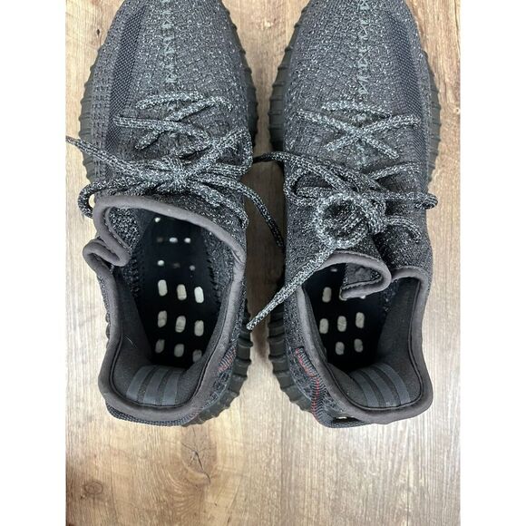 Adidas Yeezy Boost 350 V2 Static Black Reflective FU9007 Shoes Men's 9 *READ - Picture 6 of 10